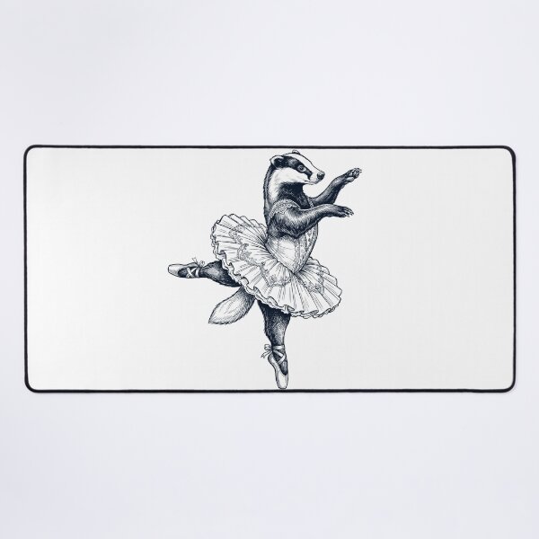 Item preview, Vintage Badger Ballet Dancer Ballerina Animal Lover designed and sold by dian-rody-crest.