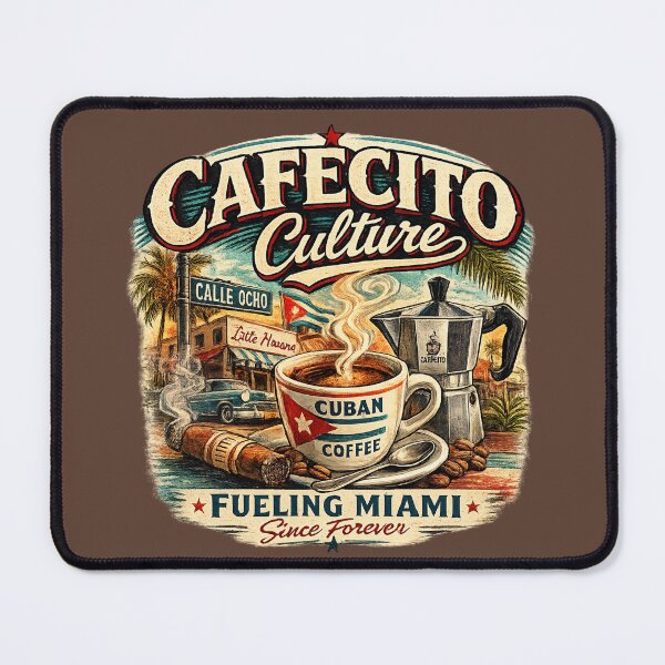 Item preview, Cafecito Cubano Culture Fueling Miami Calle Ocho designed and sold by piketo.