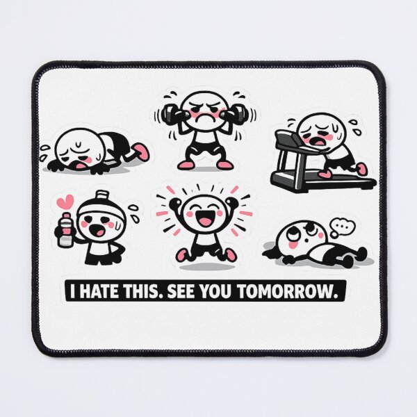 Item preview, I Hate This See You Tomorrow Funny Gym Workout designed and sold by Digistore1221.