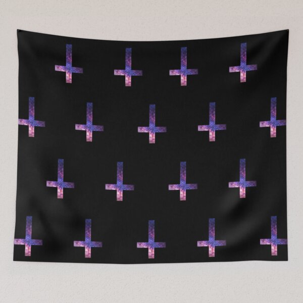 Item preview, upside down galaxy cross pattern designed and sold by meuliasshop.