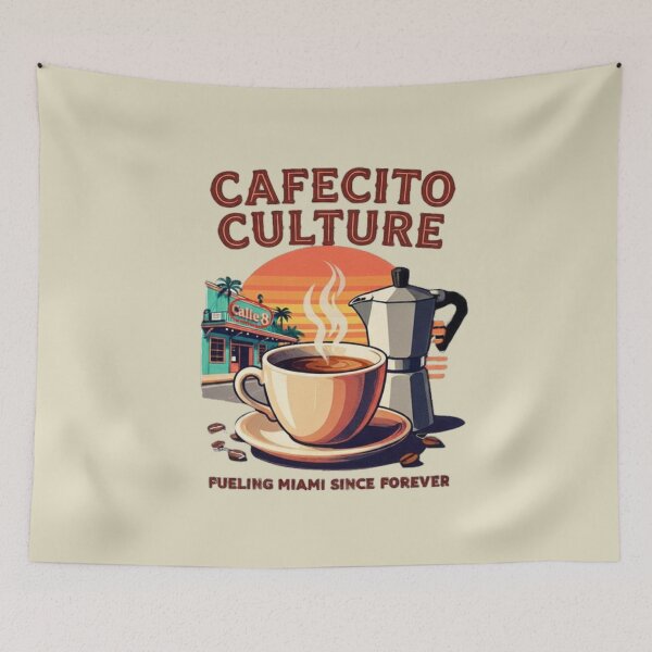 Item preview, Cafecito Cubano Culture Fueling Miami Calle Ocho designed and sold by piketo.