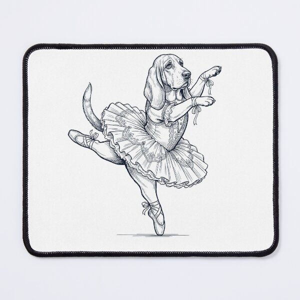 Item preview, Vintage Basset Hound Ballet Dancer Ballerina Dog Lover designed and sold by dian-rody-crest.