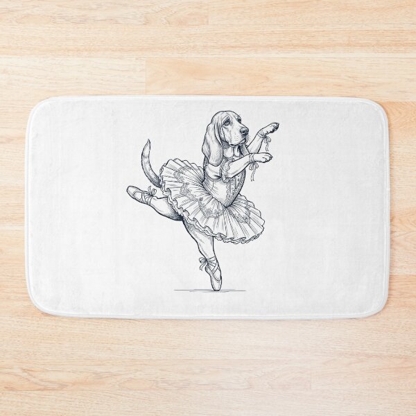 Item preview, Vintage Basset Hound Ballet Dancer Ballerina Dog Lover designed and sold by dian-rody-crest.