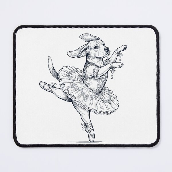 Item preview, Vintage Beagle Ballet Dancer Ballerina Dog Lover designed and sold by dian-rody-crest.