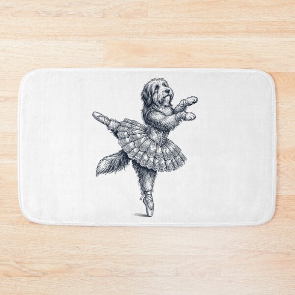 Item preview, Vintage Bearded Collie Ballet Dancer Ballerina Dog Lover designed and sold by dian-rody-crest.