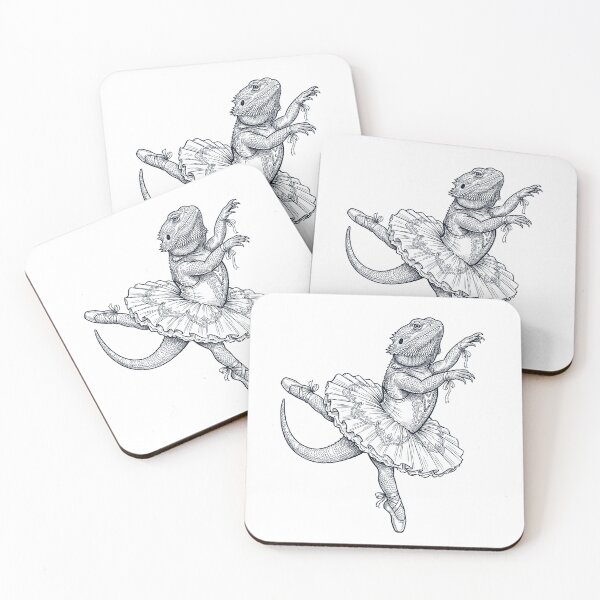 Item preview, Vintage Bearded Dragon Ballet Dancer Ballerina Animal Lover designed and sold by dian-rody-crest.
