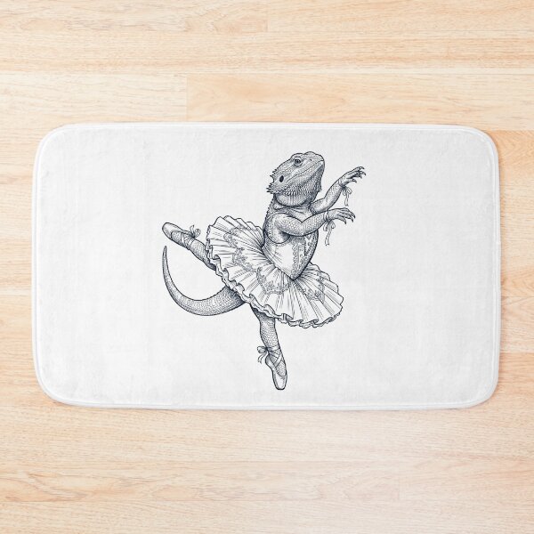 Item preview, Vintage Bearded Dragon Ballet Dancer Ballerina Animal Lover designed and sold by dian-rody-crest.