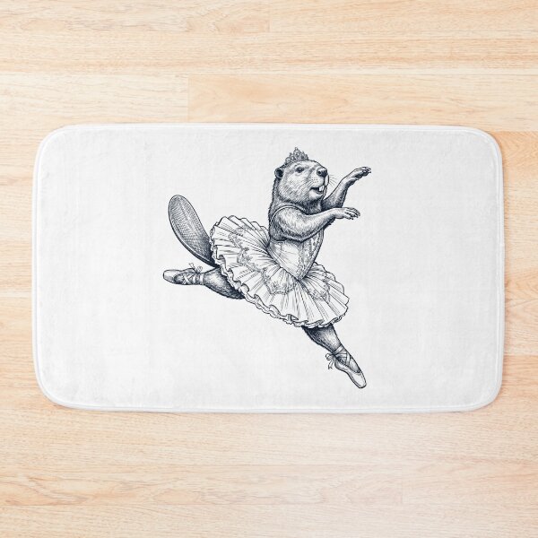 Item preview, Vintage Beaver Ballet Dancer Ballerina Animal Lover designed and sold by dian-rody-crest.