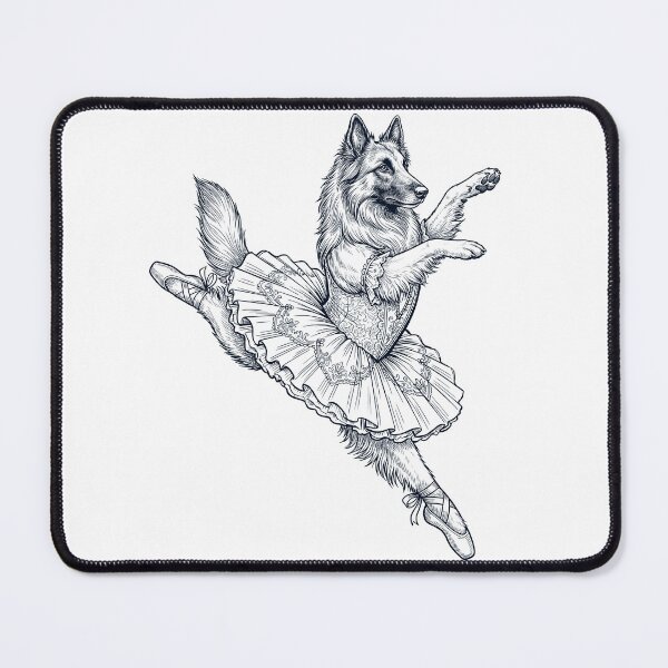 Item preview, Vintage Belgian Tervuren Ballet Dancer Ballerina Dog Lover designed and sold by dian-rody-crest.