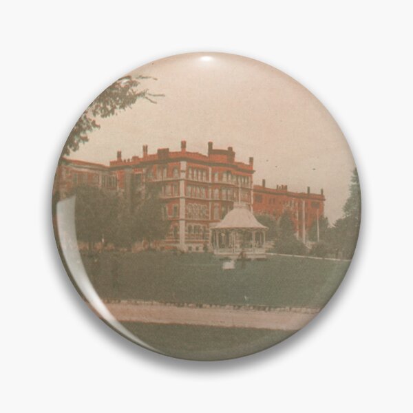 Item preview, Anna State Hospital Original Vintage Postcard – Main Building (Design 2) designed and sold by GhostlyWorld.