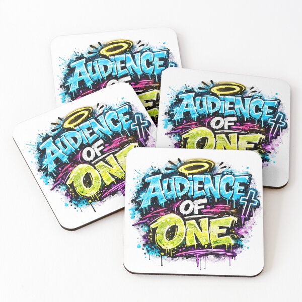 Item preview, Audience of One Graffiti Christian Design | Neon Faith Street Art designed and sold by overcomercrafts.