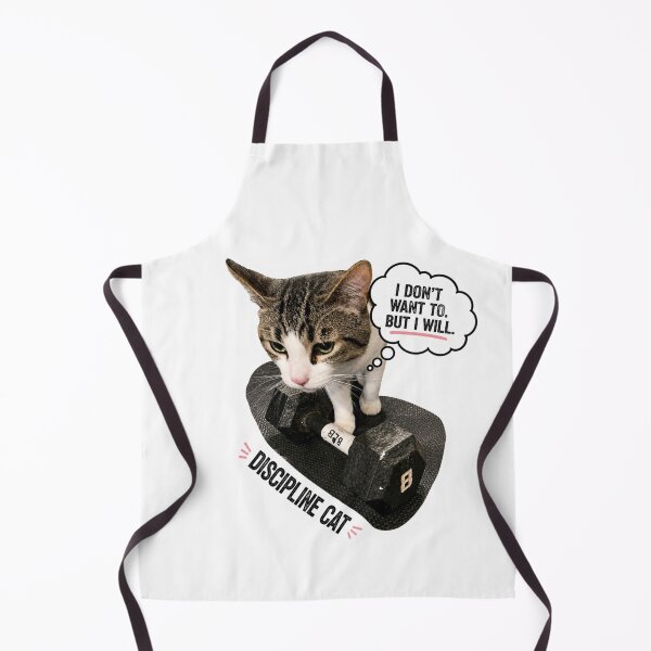Item preview, Discipline Cat I Dont Want To But I Will Funny Gym designed and sold by Digistore1221.