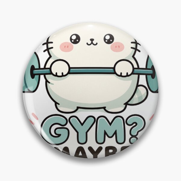 Item preview, Gym Maybe Tomorrow Cute Kawaii Cat Fitness Humor designed and sold by Digistore1221.