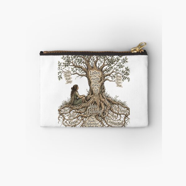 Item preview, Listen The Earth Has Stories To Tell Tree of Life Nature Wisdom Quote designed and sold by redblink store.