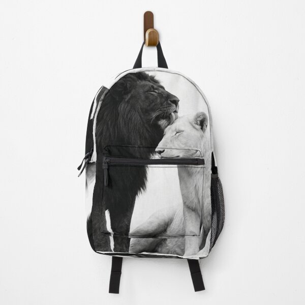 Item preview, Black and White Lions Affection designed and sold by ARTWORKPIXELS.