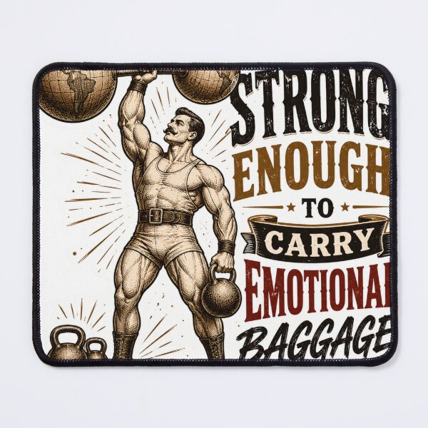 Item preview, Strong Enough To Carry Emotional Baggage Vintage Gym designed and sold by Digistore1221.