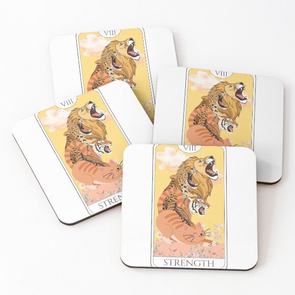 Item preview, Strength Cat Tarot Card designed and sold by Alscraftcorner.