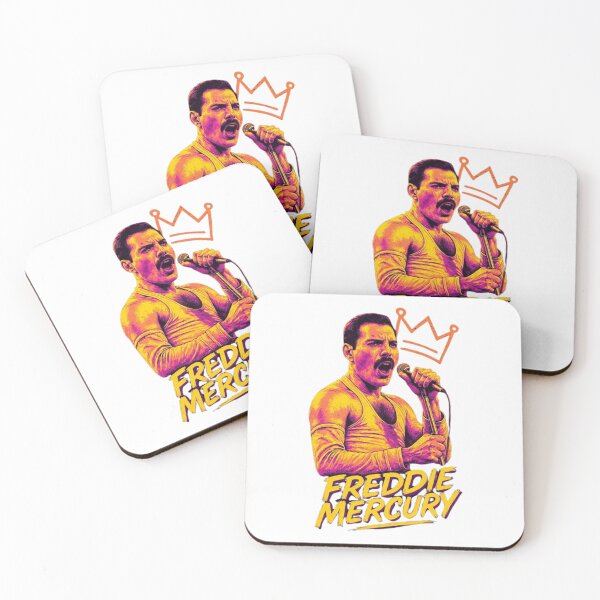 Item preview, Freddie Mercury Retro Neon Crown Pop Art designed and sold by zigzagalo.