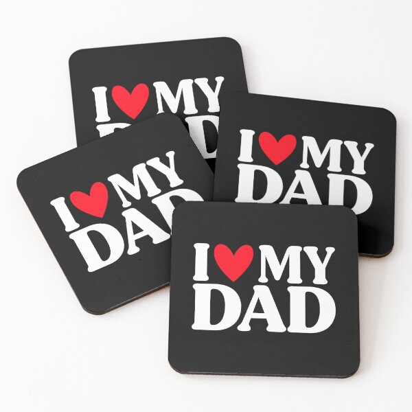 Item preview, I Love My Dad Simple Heart Design for Father’s Day designed and sold by msaloyach.