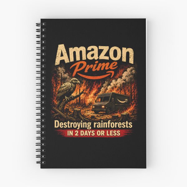 Item preview, Amazon Prime: Destroying Rainforests in 2 Days or Less designed and sold by Stylishly Eco.
