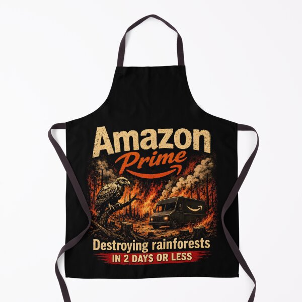 Item preview, Amazon Prime: Destroying Rainforests in 2 Days or Less designed and sold by Stylishly Eco.