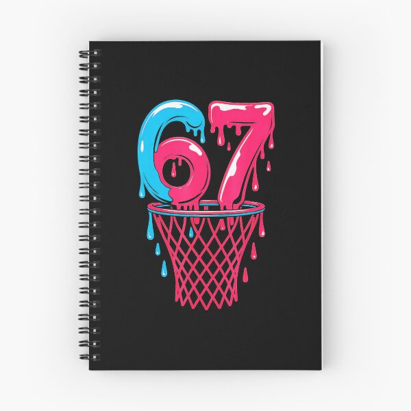 Item preview, 67 Basketball Drip Neon Number Street Court designed and sold by allistermariam.