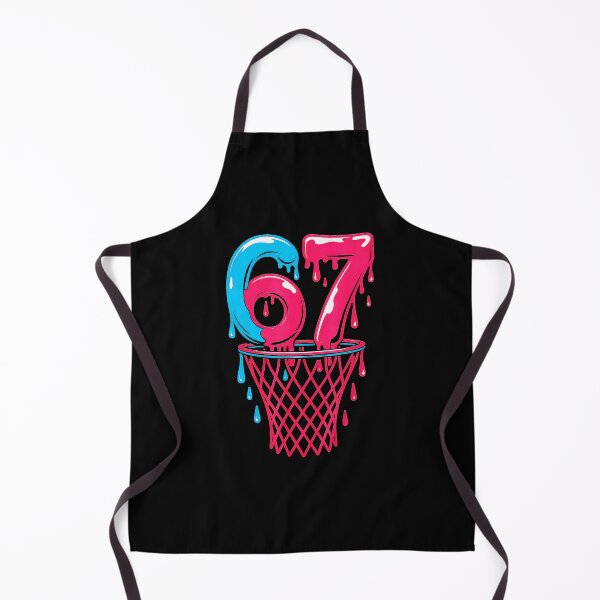 Item preview, 67 Basketball Drip Neon Number Street Court designed and sold by allistermariam.