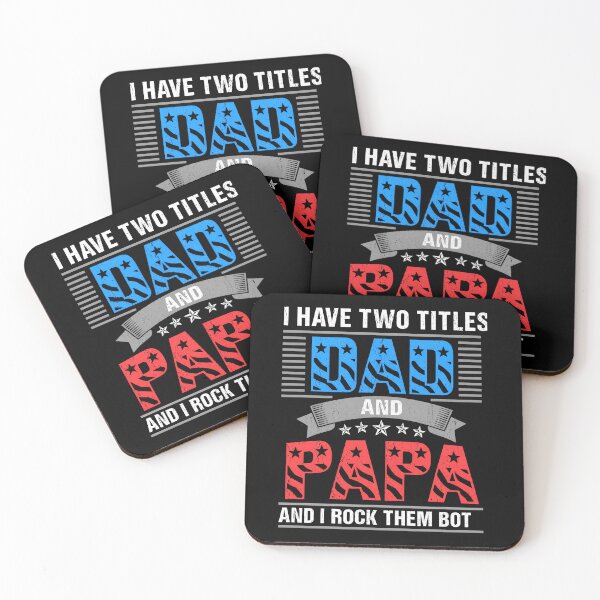 Item preview, I Have Two Titles Dad and Papa and I Rock Them Both Funny Gift designed and sold by msaloyach.