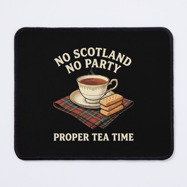 Item preview, Proper Tea Time Scottish Shortbread Tartan Bold Slogan JUN-220 designed and sold by noberic.
