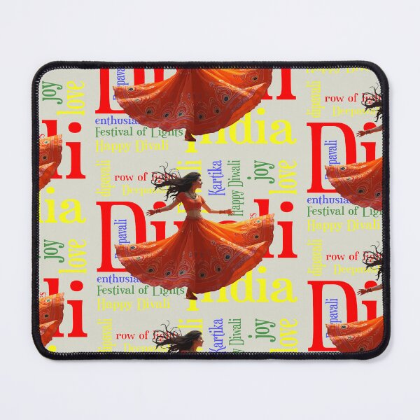 Item preview, Kathak Dance Indian Diwali Firework Word Collage designed and sold by taiche.