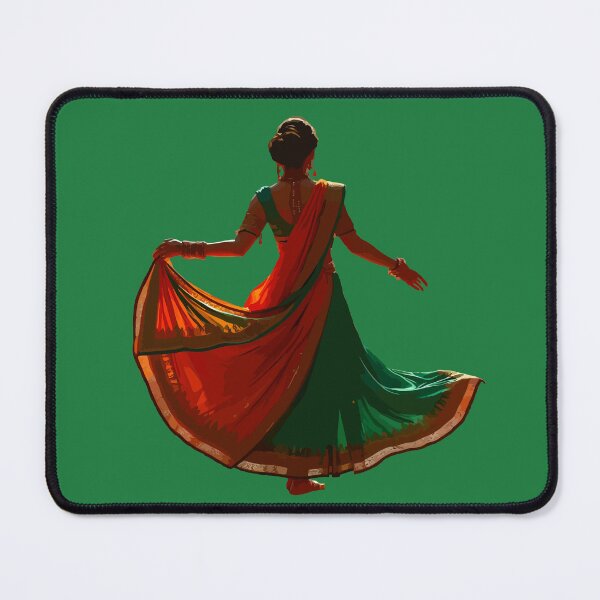 Item preview, Kathak Traditional Dance Colorful Costumes Indian Diwali designed and sold by taiche.