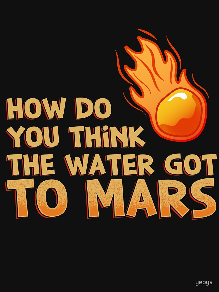 How Do You Think The Water Got To Mars Comet - Astronomy And Space Gift von yeoys