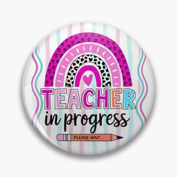 Item preview, Teacher In Progress Retro Back To School Gift - Teaching Humor designed and sold by VibranPalette.