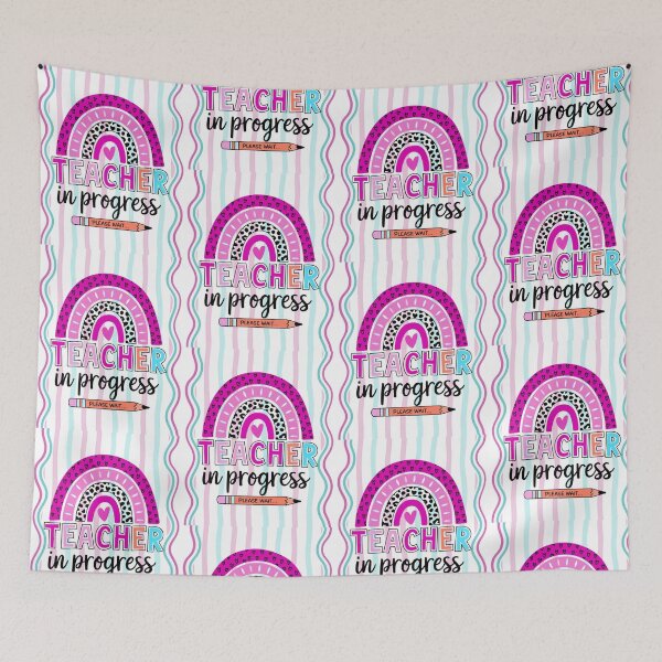 Item preview, Teacher In Progress Retro Back To School Gift - Teaching Humor designed and sold by VibranPalette.