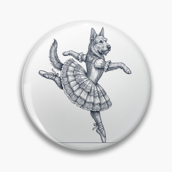 Item preview, Vintage Berger Picard Ballet Dancer Ballerina Dog Lover designed and sold by dian-rody-crest.