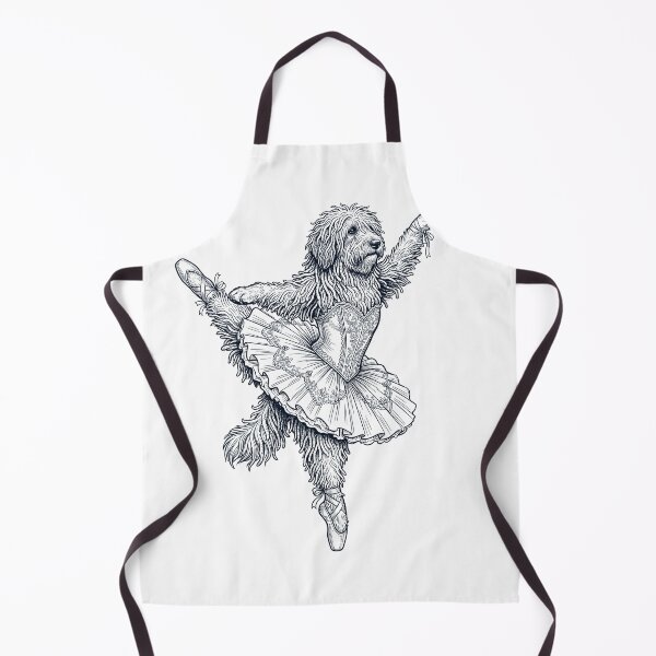 Item preview, Vintage Bergamasco Shepherd Ballet Dancer Ballerina Dog Lover designed and sold by dian-rody-crest.