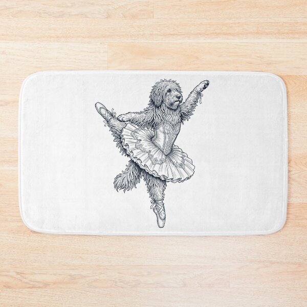 Item preview, Vintage Bergamasco Shepherd Ballet Dancer Ballerina Dog Lover designed and sold by dian-rody-crest.