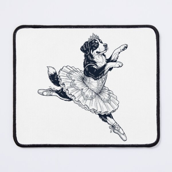 Item preview, Vintage Bernese Mountain Dog Ballet Dancer Ballerina Dog Lover designed and sold by dian-rody-crest.