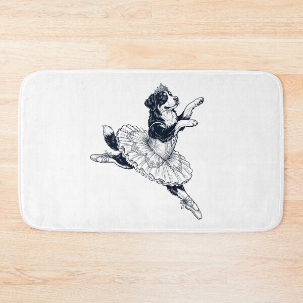Item preview, Vintage Bernese Mountain Dog Ballet Dancer Ballerina Dog Lover designed and sold by dian-rody-crest.