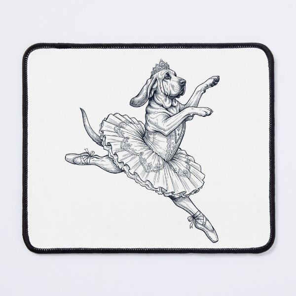 Item preview, Vintage Bloodhound Ballet Dancer Ballerina Dog Lover designed and sold by dian-rody-crest.