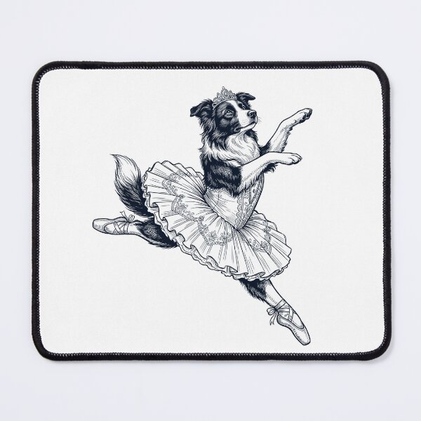 Item preview, Vintage Border Collie Ballet Dancer Ballerina Dog Lover designed and sold by dian-rody-crest.