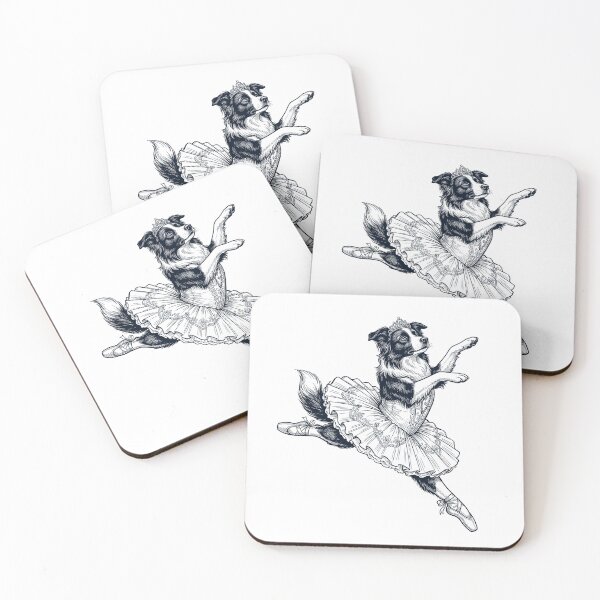 Item preview, Vintage Border Collie Ballet Dancer Ballerina Dog Lover designed and sold by dian-rody-crest.