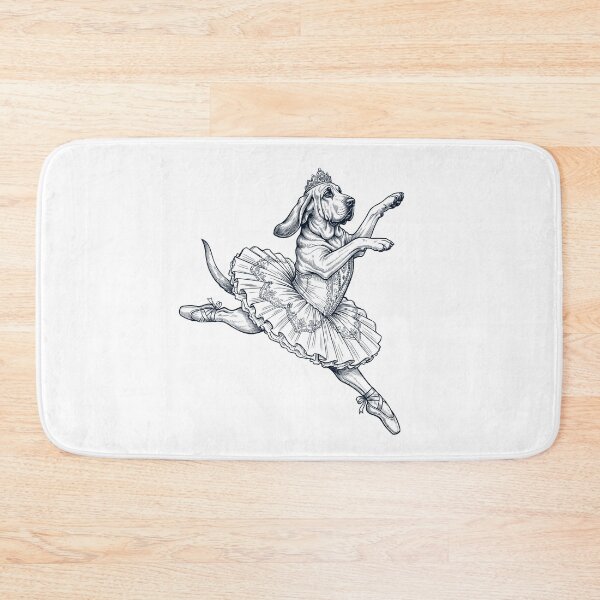Item preview, Vintage Bloodhound Ballet Dancer Ballerina Dog Lover designed and sold by dian-rody-crest.