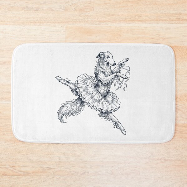 Item preview, Vintage Borzoi Ballet Dancer Ballerina Dog Lover designed and sold by dian-rody-crest.