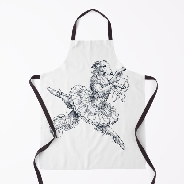 Item preview, Vintage Borzoi Ballet Dancer Ballerina Dog Lover designed and sold by dian-rody-crest.