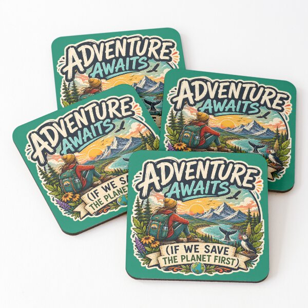 Item preview, Adventure Awaits (If We Save The Planet First) designed and sold by Stylishly Eco.