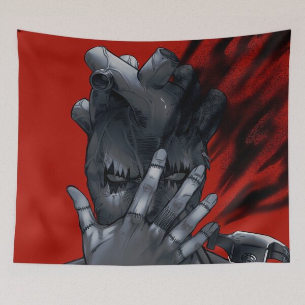 Item preview, Shin Dorohedoro Grey Mask Red Shadow Anime Mood designed and sold by PMartistStudio.