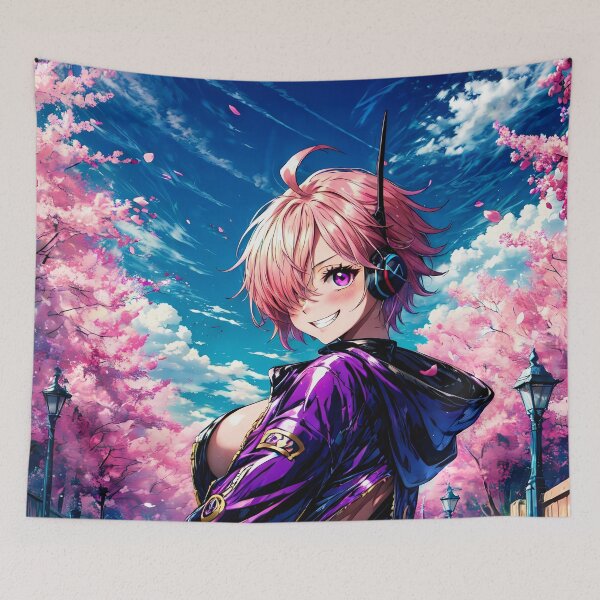 Item preview, Lilith Vegapunk One Piece Cherry Blossom Cyber Stroll designed and sold by PMartistStudio.