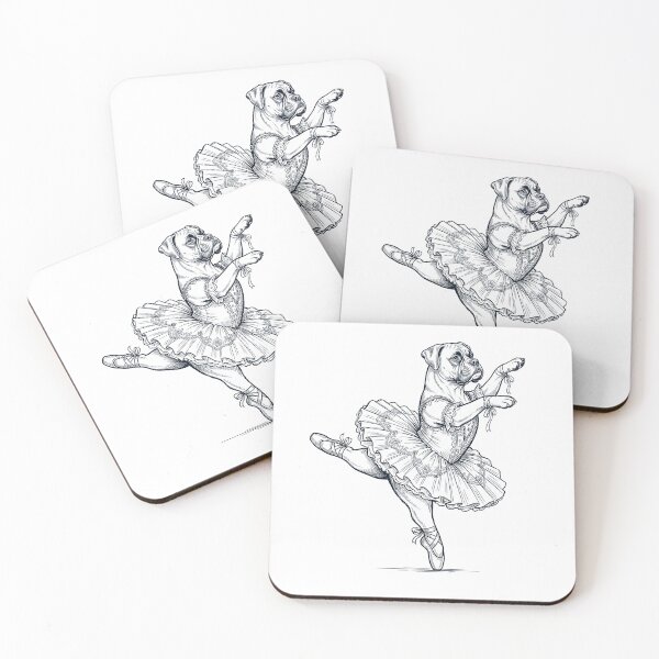 Item preview, Vintage Boxer Dog Ballet Dancer Ballerina Dog Lover designed and sold by dian-rody-crest.