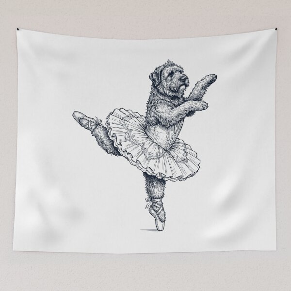 Item preview, Vintage Bouvier des Flandres Ballet Dancer Ballerina Dog Lover designed and sold by dian-rody-crest.